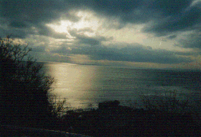 相模湾夕暮れ Konica
