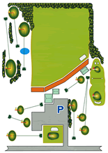 千葉のゴルフ練習場 ダイナミックゴルフ千葉練習場施設図