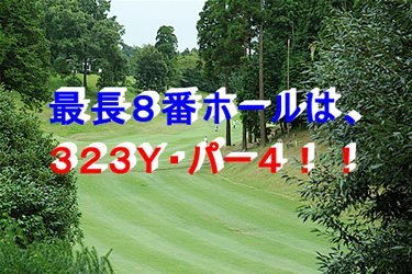 ダイナミックゴルフ成田『最長３２３Ｙ』の８番ホール
