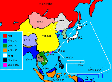 東アジア地図