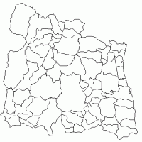 某県の白地図