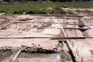 発掘された町