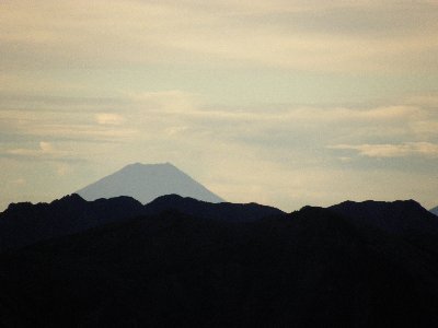薬師岳からの富士山